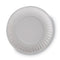 Clay Coated Paper Plates, 6" Dia, White, 100/pack, 12 Packs/carton