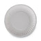 Clay Coated Paper Plates, 6" Dia, White, 100/pack