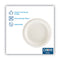 White Paper Plates, 8.5" Dia, Individually Wrapped, White, 500/carton