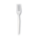 Plastic Cutlery, Heavyweight Forks, White, 1,000/carton