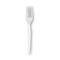 Plastic Cutlery, Heavyweight Forks, White, 1,000/carton