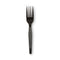 Plastic Cutlery, Heavy Mediumweight Forks, Black, 1,000/carton