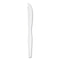 Plastic Cutlery, Heavyweight Knives, White, 1,000/carton