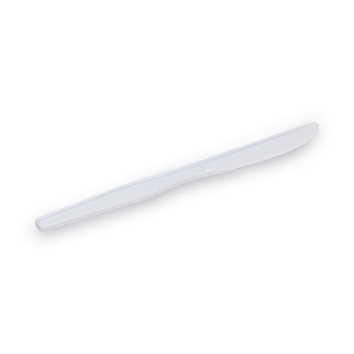 Plastic Cutlery, Heavy Mediumweight Knife, 1,000/carton