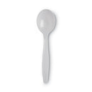 Plastic Cutlery, Heavyweight Soup Spoons, White, 1,000/carton