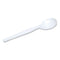 Plastic Cutlery, Heavyweight Soup Spoons, White, 1,000/carton