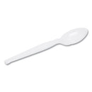 Plastic Cutlery, Heavyweight Teaspoons, White, 1,000/carton