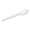 Plastic Cutlery, Heavyweight Teaspoons, White, 1,000/carton