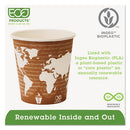 World Art Renewable And Compostable Hot Cups, 10 Oz, 50/pack, 20 Packs/carton