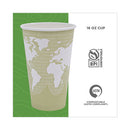 World Art Renewable And Compostable Hot Cups, 16 Oz, 50/pack, 20 Packs/carton