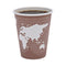 World Art Renewable And Compostable Hot Cups, 8 Oz, Plum, 50/pack