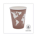 World Art Renewable And Compostable Hot Cups, 8 Oz, Plum, 50/pack