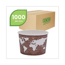 World Art Renewable And Compostable Food Container, 8 Oz, 3.04 Diameter X 2.3 H, Brown, Paper, 50/pack, 20 Packs/carton