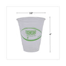 Greenstripe Renewable And Compostable Cold Cups, 12 Oz, Clear, 50/pack, 20 Packs/carton