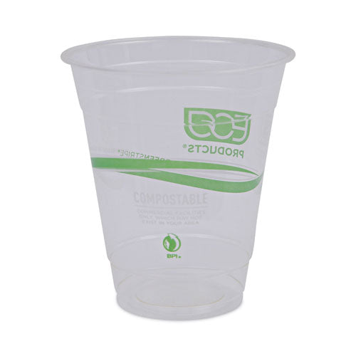 Greenstripe Renewable And Compostable Cold Cups, 12 Oz, Clear, 50/pack, 20 Packs/carton