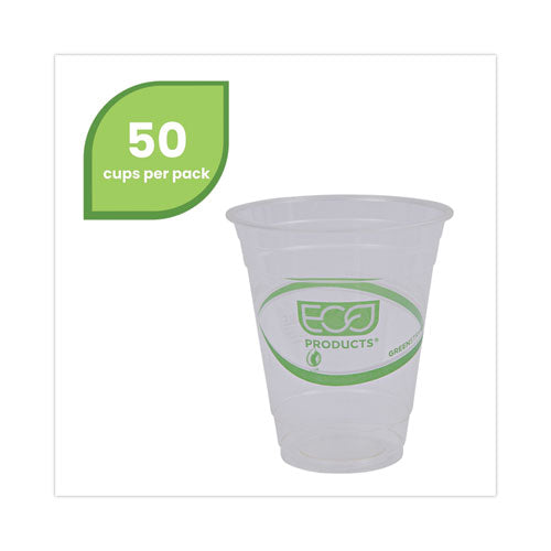 Greenstripe Renewable And Compostable Cold Cups, 12 Oz, Clear, 50/pack, 20 Packs/carton