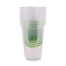 Greenstripe Renewable And Compostable Cold Cups Convenience Pack, Clear, 16 Oz, 50/pack