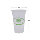 Greenstripe Renewable And Compostable Cold Cups, 20 Oz, Clear, 50/pack, 20 Packs/carton