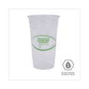 Greenstripe Renewable And Compostable Pla Cold Cups, 24 Oz, 50/pack, 20 Packs/carton