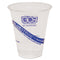 Bluestripe 25% Recycled Content Cold Cups, 12 Oz, Clear/blue, 50/pack, 20 Packs/carton