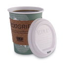 Ecolid Renewable/compostable Hot Cup Lid, Pla, Fits 10 Oz To 20 Oz Hot Cups, 50/pack, 16 Packs/carton