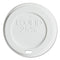 Ecolid 25% Recycled Content Hot Cup Lid, White, Fits 10 Oz To 20 Oz Cups, 100/pack, 10 Packs/carton