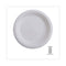 Renewable Sugarcane Dinnerware, Plate, 10" Dia, Natural White, 50/pack