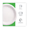 Renewable Sugarcane Plates, 9" Dia, Natural White, 50/packs