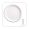 Renewable Sugarcane Plates, 9" Dia, Natural White, 50/packs