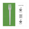 Plantware Compostable Cutlery, Fork, 6", Pearl White, 50/pack, 20 Pack/carton