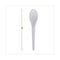 Plantware Compostable Cutlery, Spoon, 6", Pearl White, 50/pack, 20 Pack/carton