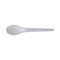 Plantware Compostable Cutlery, Spoon, 6", Pearl White, 50/pack, 20 Pack/carton