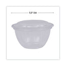 Renewable And Compostable Containers, 18 Oz, 5.5" Diameter X 2.3"h, Clear, Plastic, 150/carton