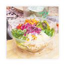 Renewable And Compostable Salad Bowls With Lids, 32 Oz, Clear, Plastic, 50/pack, 3 Packs/carton