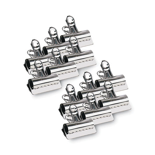 Bulldog Clips, Jumbo, Nickel, 12/box