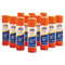 Disappearing Glue Stick, 0.77 Oz, Applies White, Dries Clear, 12/pack