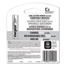 Nimh Rechargeable C Batteries, 1.2 V, 2/pack