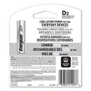 Nimh Rechargeable D Batteries, 1.2 V, 2/pack