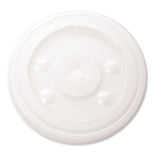 Rk Cup Lids, Fits 16 Oz To 20 Oz Cups, Translucent, 1,000/carton