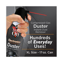 Disposable Compressed Air Duster, 17 Oz Can