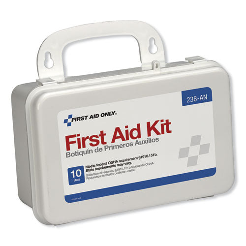 Ansi-compliant First Aid Kit, 64 Pieces, Plastic Case