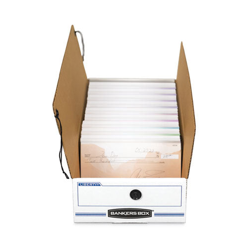 Liberty Check And Form Boxes, 9" X 24" X 6.38", White/blue, 12/carton