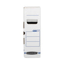 X-ray Storage Boxes, 5" X 18.75" X 14.88", White/blue, 6/carton