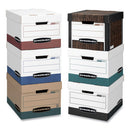 R-kive Heavy-duty Storage Boxes, Letter/legal Files, 12.75" X 16.5" X 10.38", Woodgrain, 12/carton