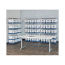 Hang'n'stor Medium-duty Storage Boxes, Letter/legal Files, 13" X 16" X 10.5", White/blue, 4/carton