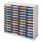 Literature Organizer, 48 Letter Compartments, 38.25 X 11.88 X 34.69, Dove Gray