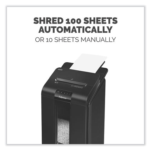 Automax 100m Auto Feed Micro-cut Shredder, 100 Auto/10 Manual Sheet Capacity