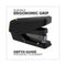 Lx840 Easypress Half Strip Stapler, 25-sheet Capacity, Black