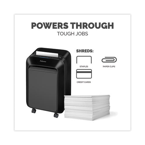 Powershred Lx210 Micro-cut Shredder, 16 Manual Sheet Capacity, Black