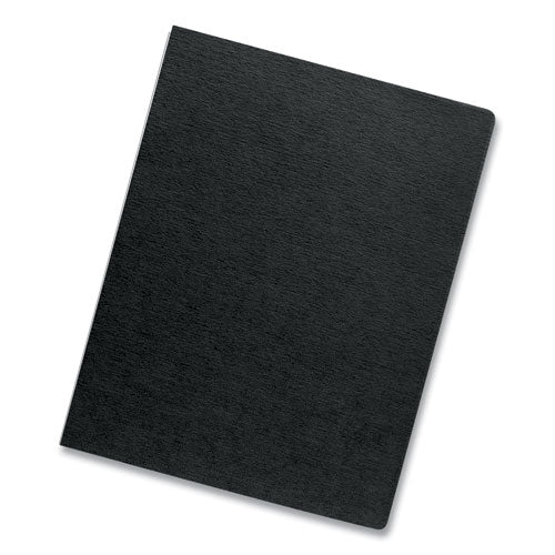 Expressions Linen Texture Presentation Covers For Binding Systems, Black, 11.25 X 8.75, Unpunched, 200/pack